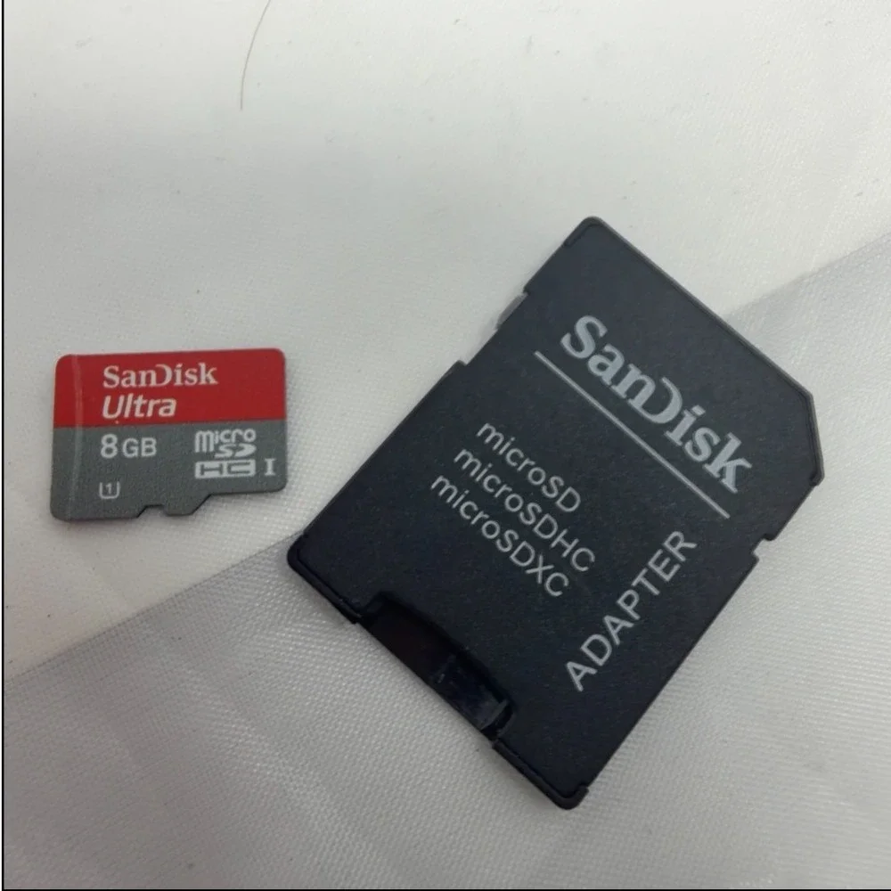 SanDisk Ultra 8GB microSDHC UHS-I Card with SD Adapter Class 10 Red Gray